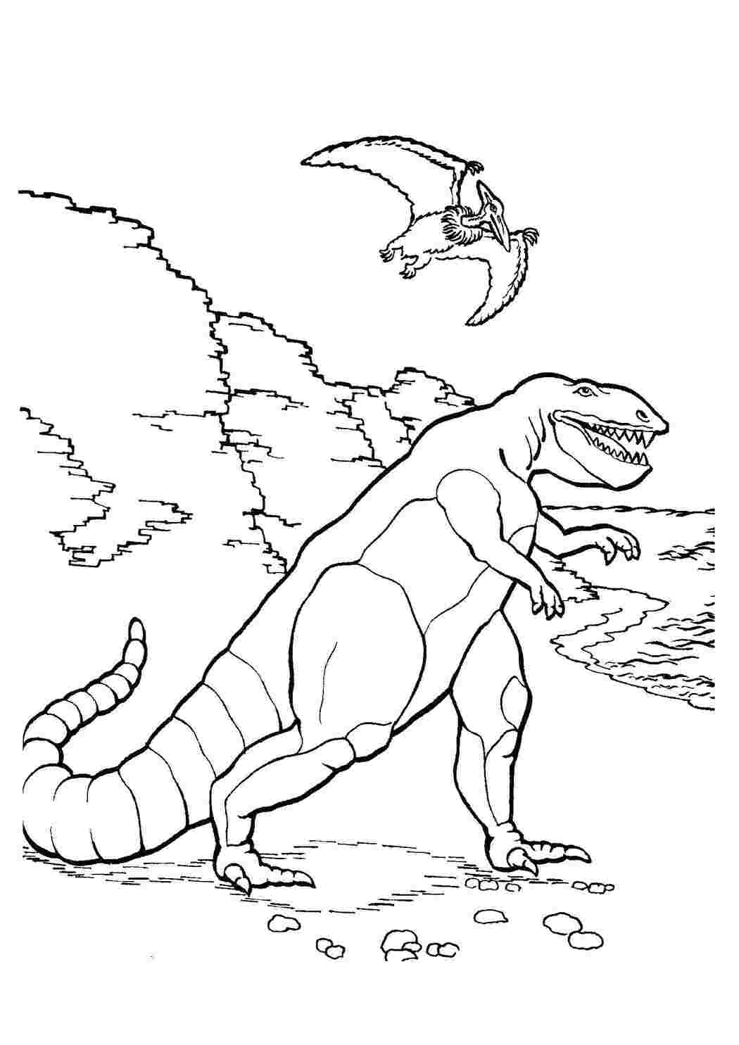 Раскраска Динозавры