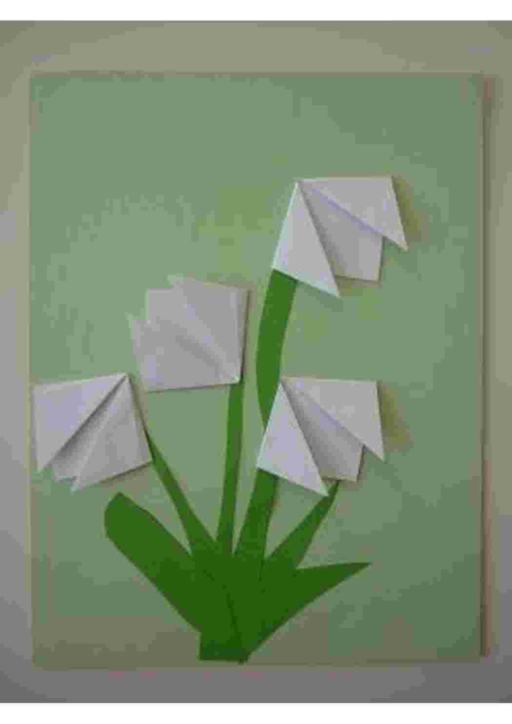 Весенние оригами для детей