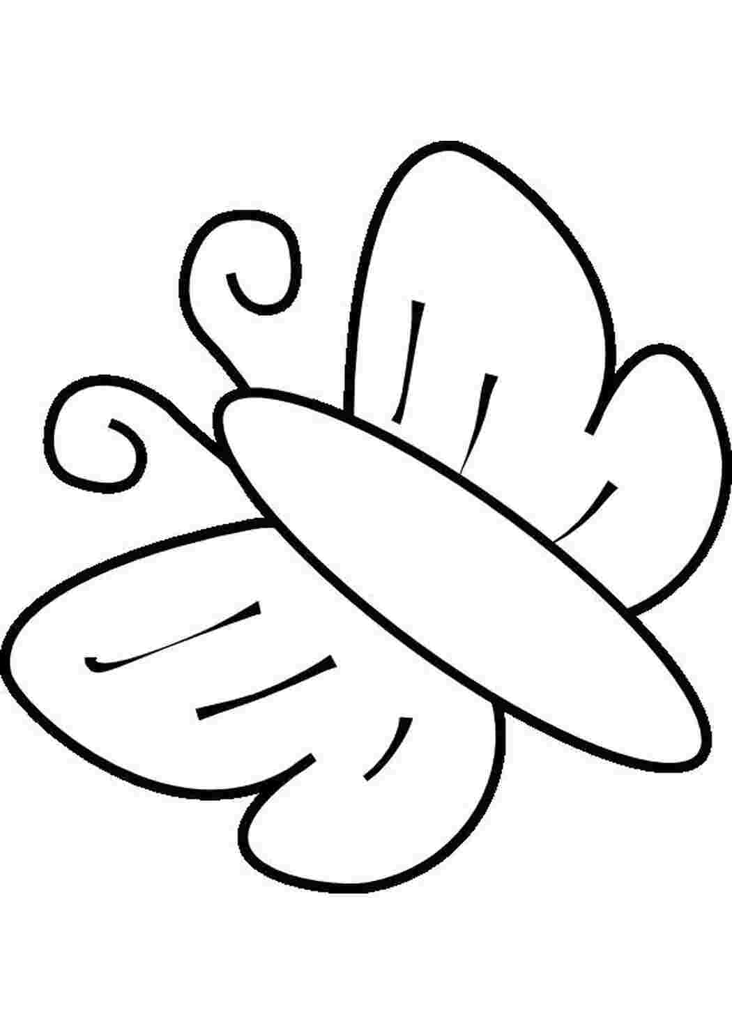Раскраска Милая бабочка