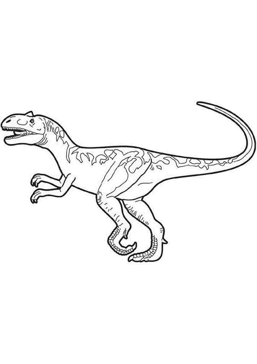 Аллозавр контур
