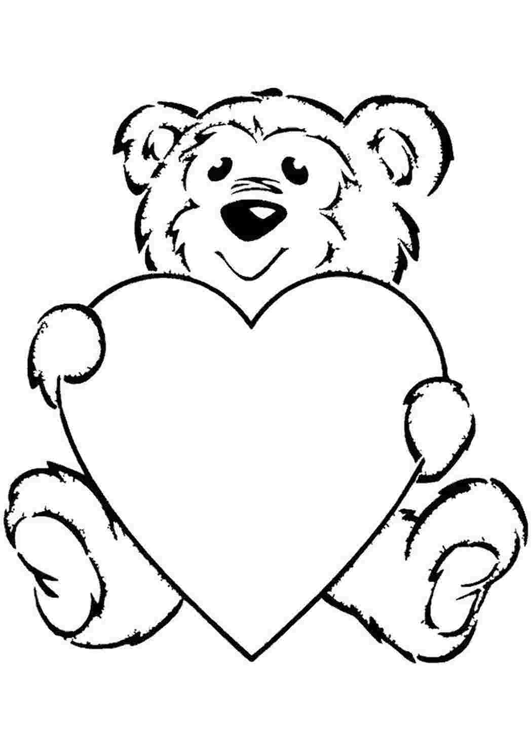 Раскраска Миша влюблён