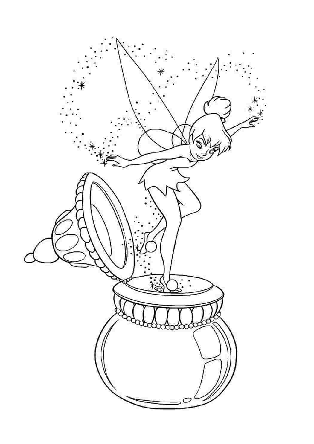 Раскраска Динь - Динь из шкатулочки