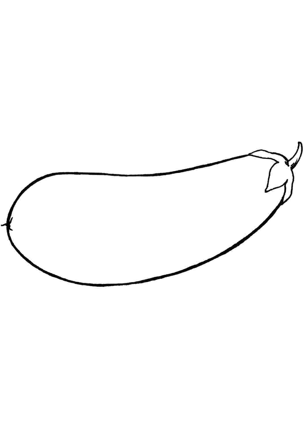 Раскраска Баклажанчик