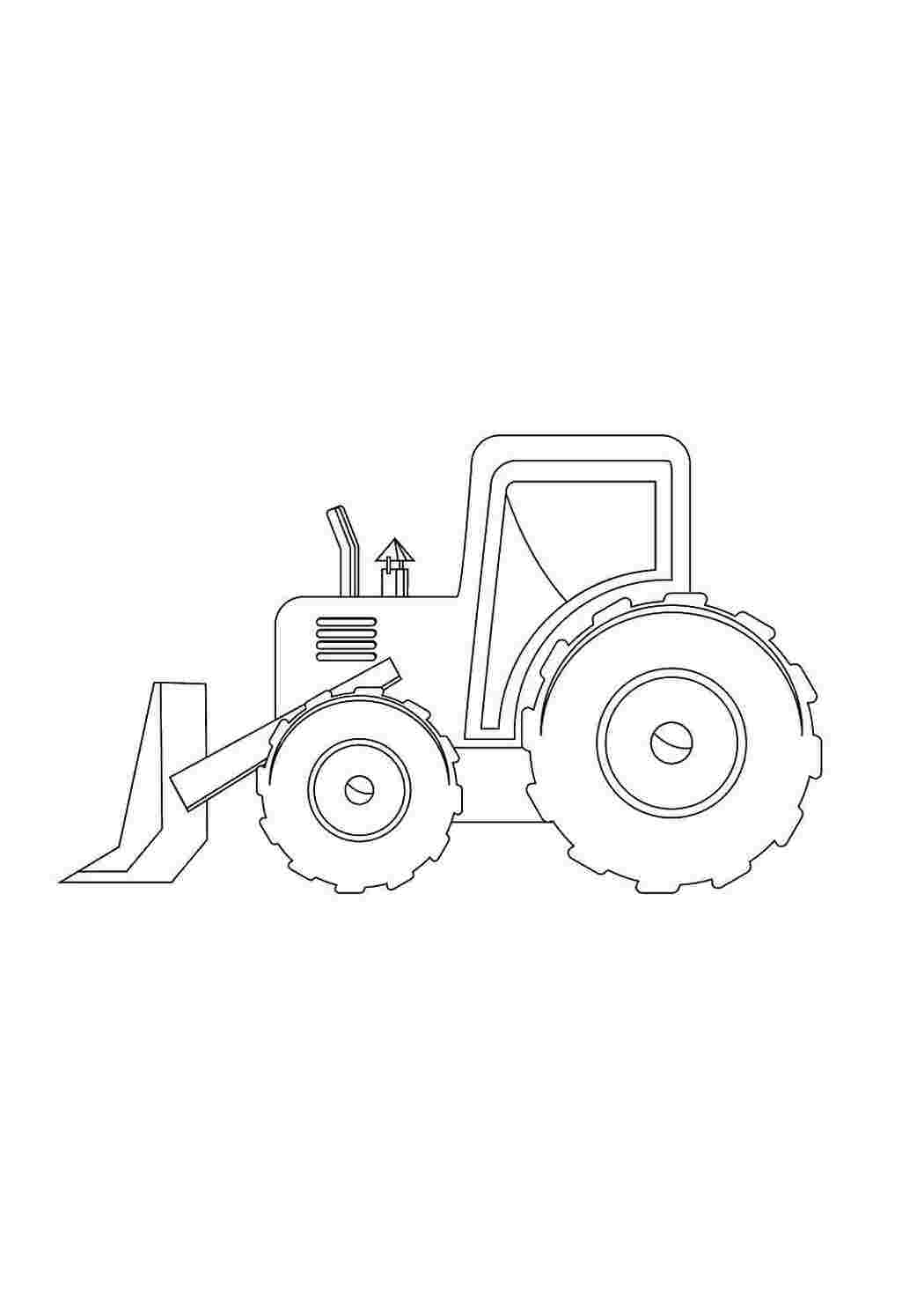 Раскраска Трактор