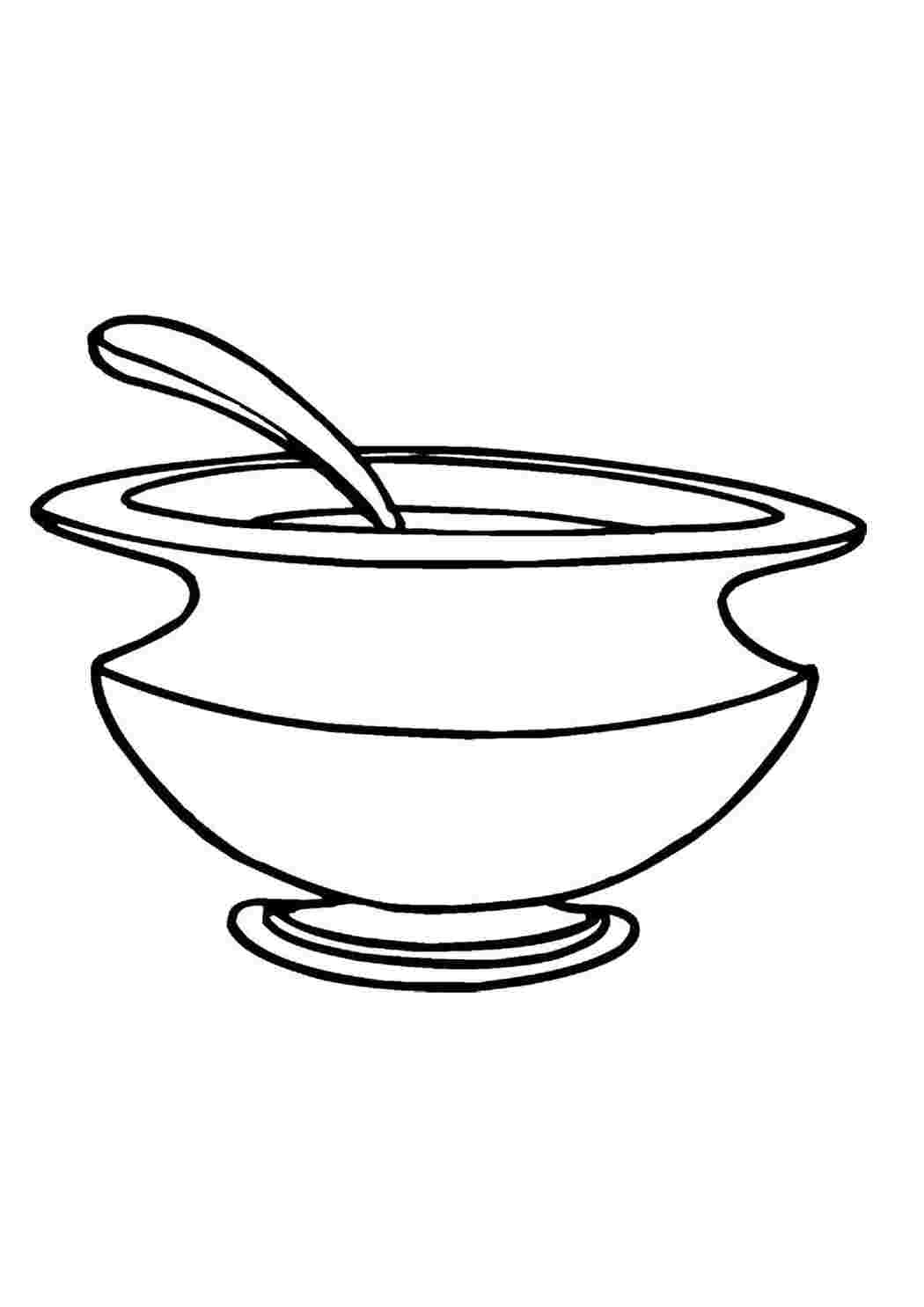 Раскраска Супница