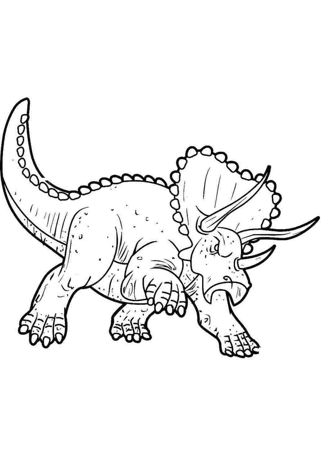 Раскраска Трицераптос