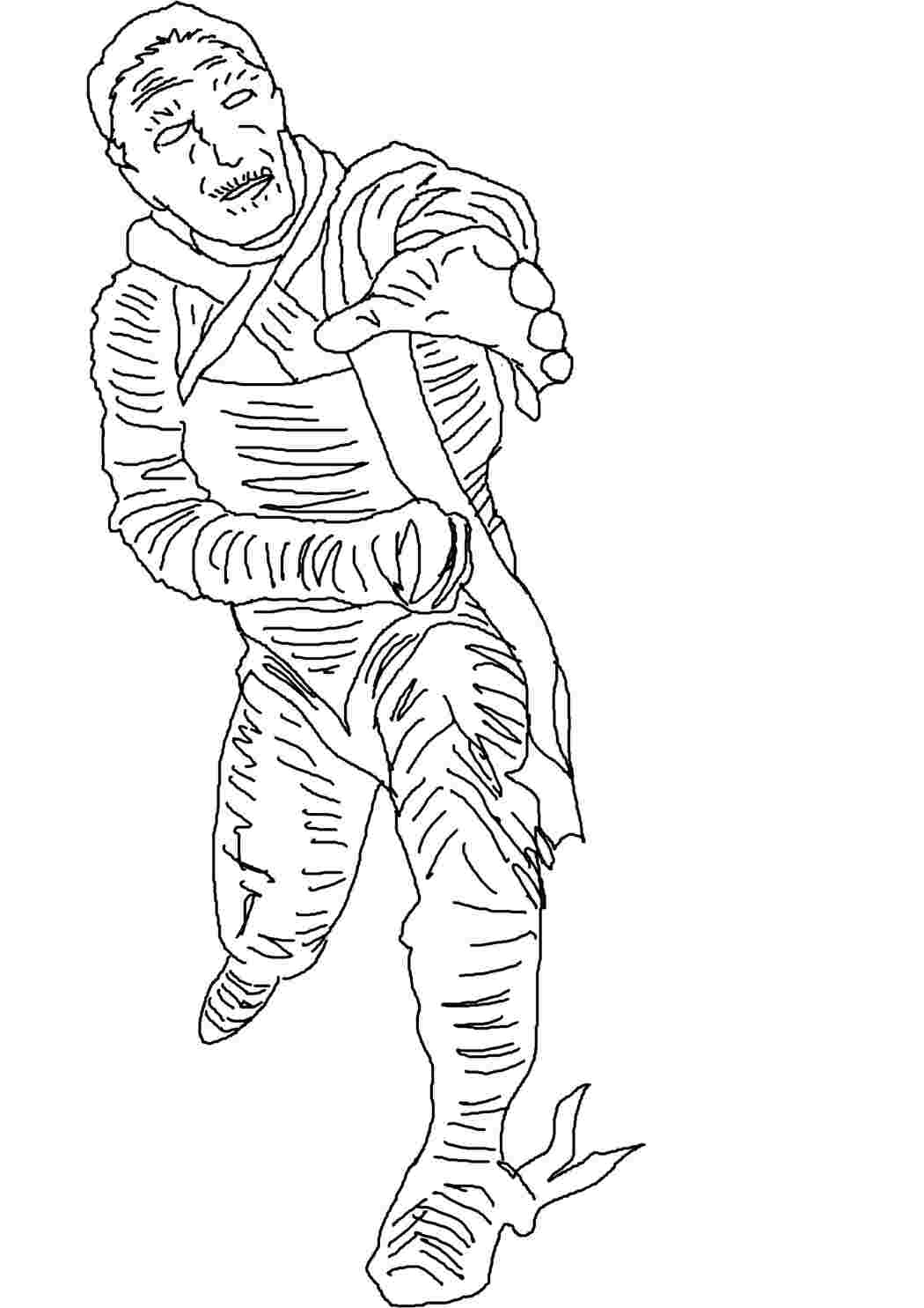 Раскраска Восстание мумии