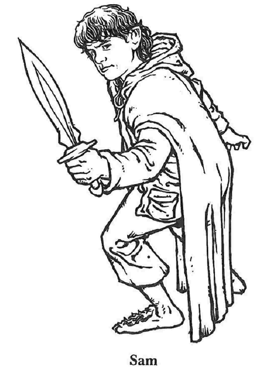 Раскраска Сэм.