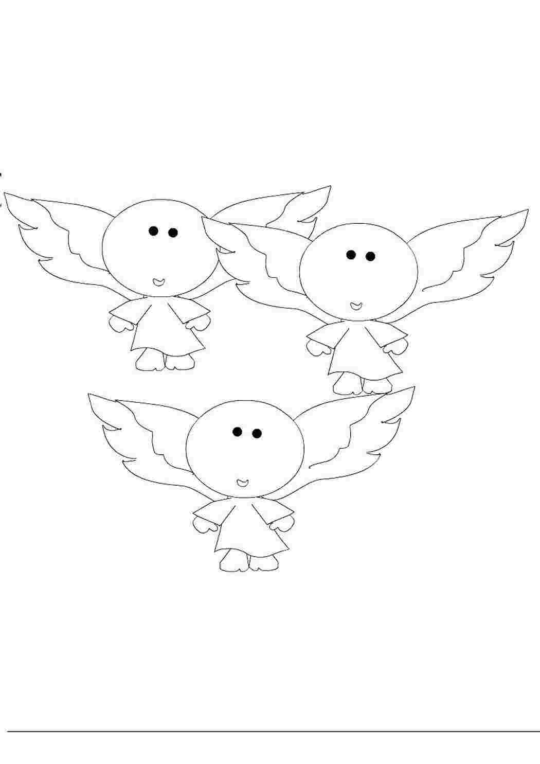 Раскраска Ангелы