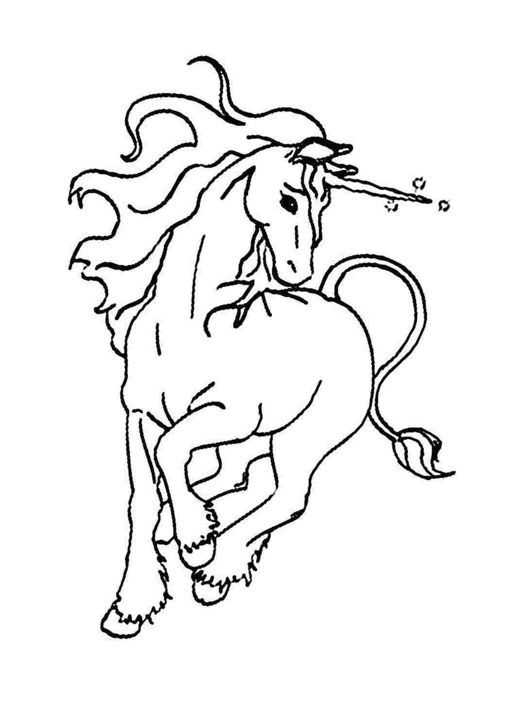 Раскраска Единорог