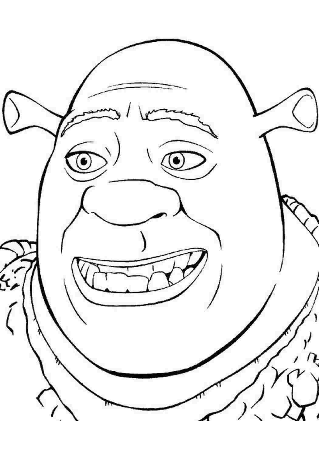 Раскраска Шрек