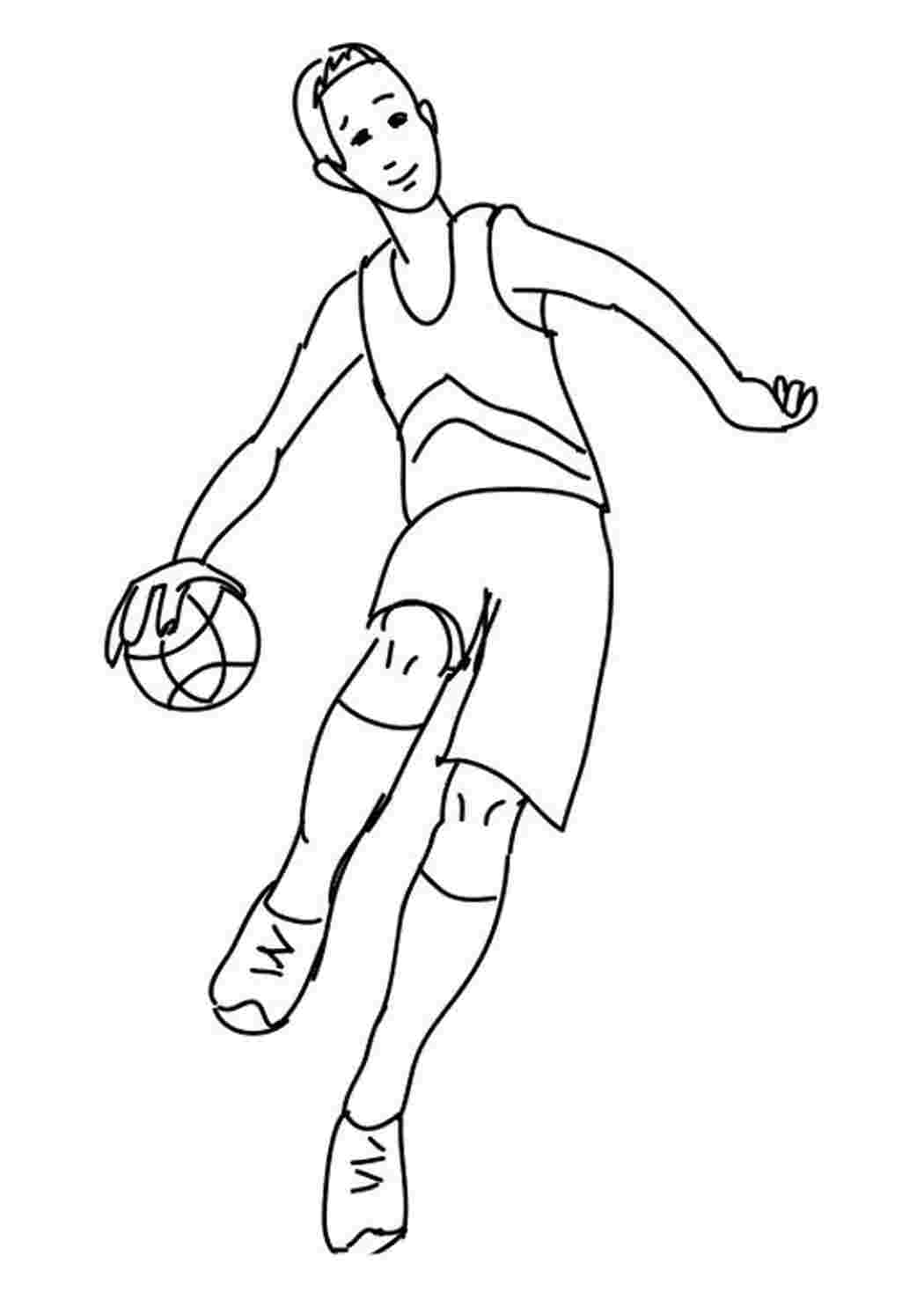 Раскраска для детей волейбол и баскетбол