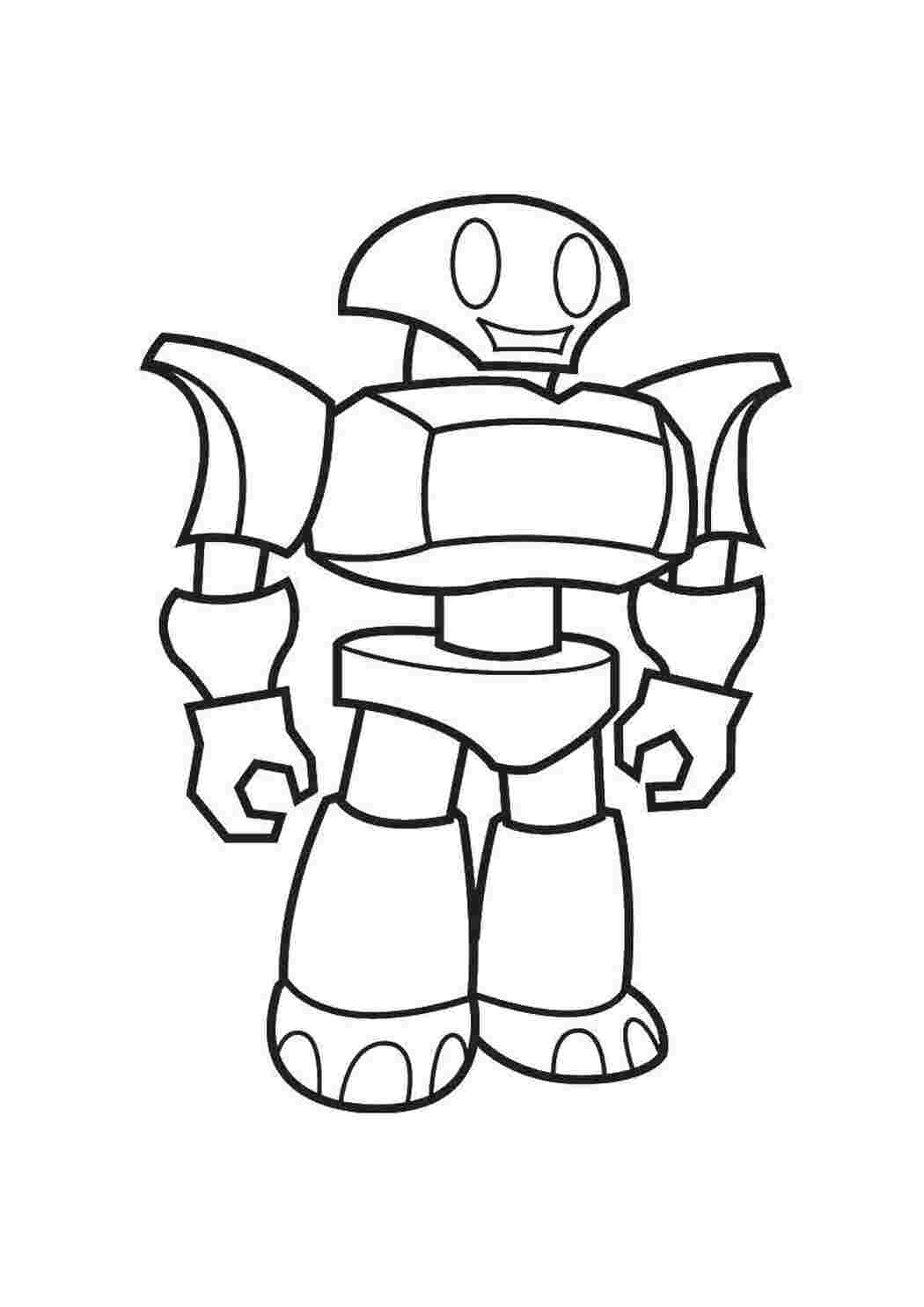 Раскраска Милый робот