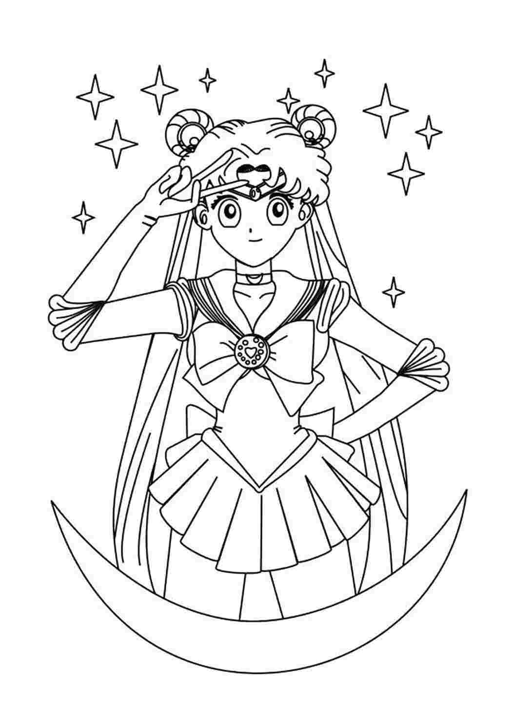 Раскраска Сейлормун