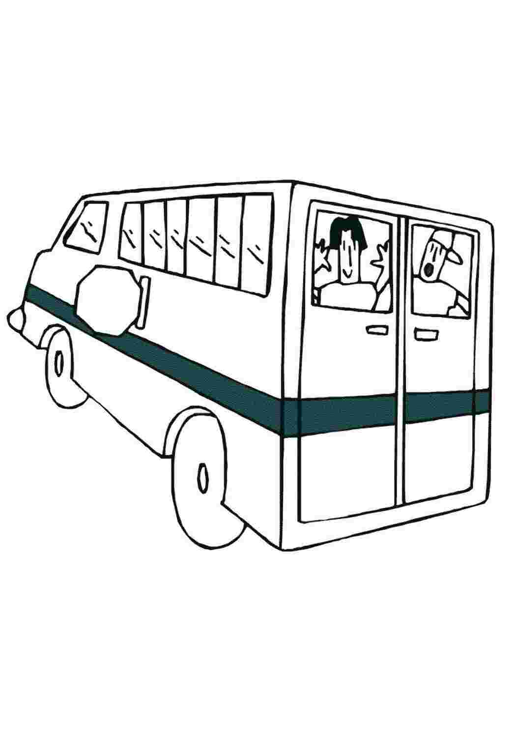 Раскраска  Автобус набит битком