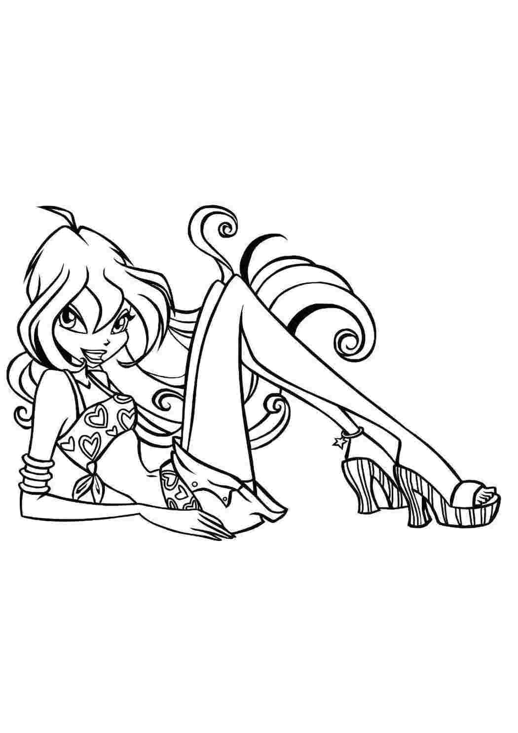 Раскраска Блум