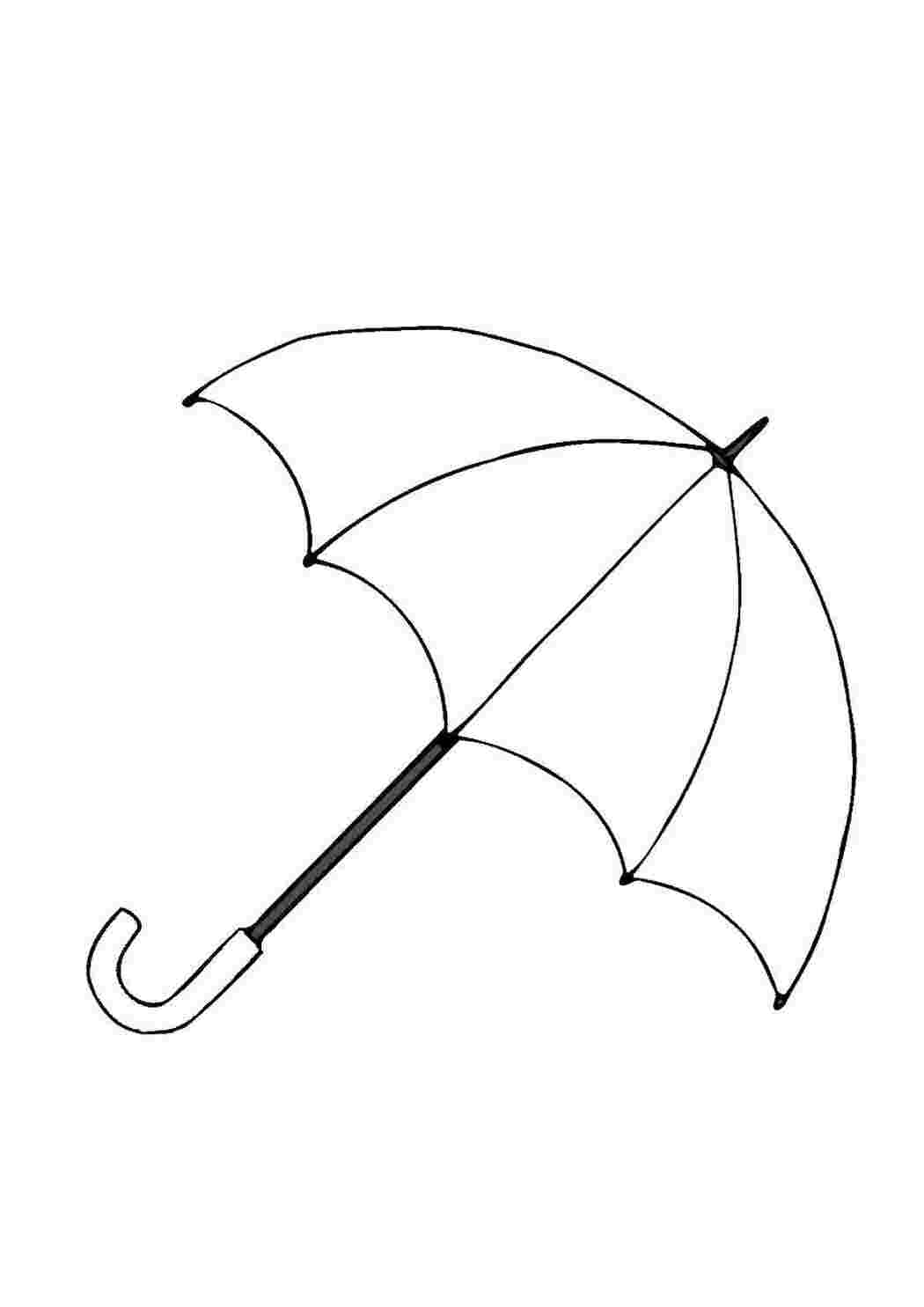 Раскраска Зонтик