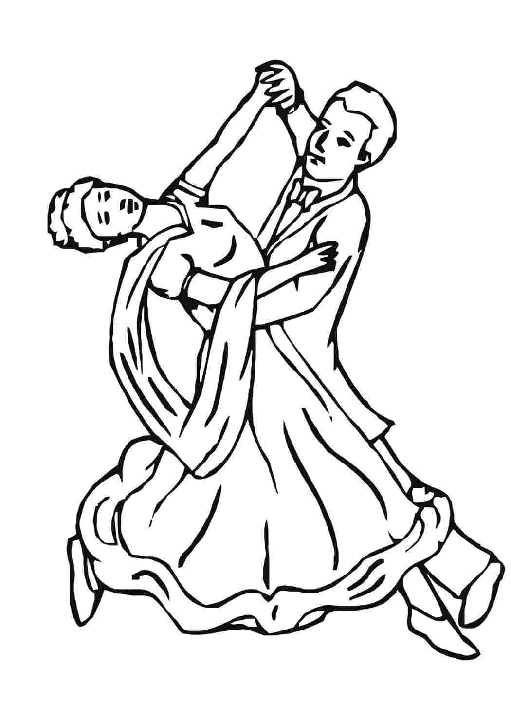 Раскраска Чувственный танец