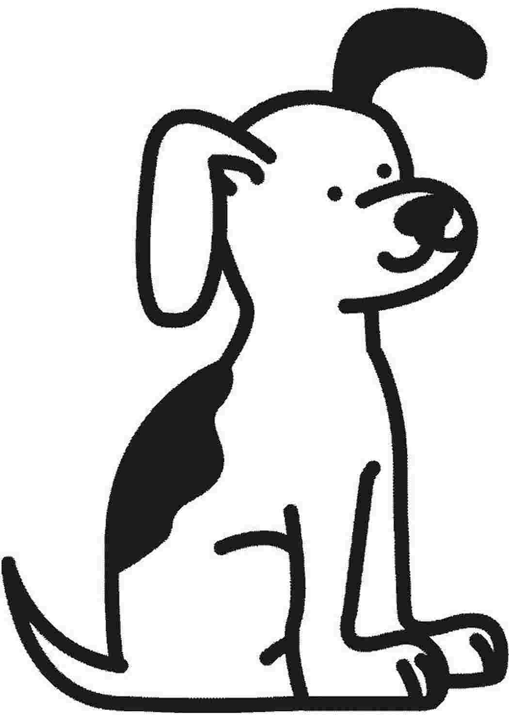 Раскраска Щеночек