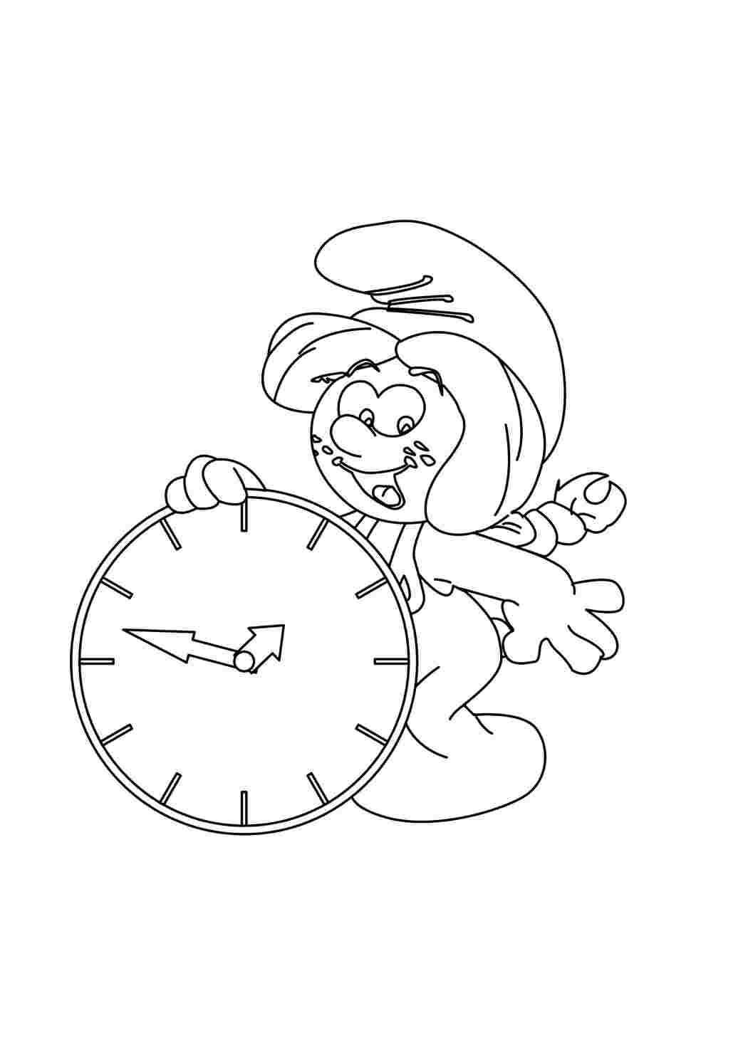 Раскраска Часики