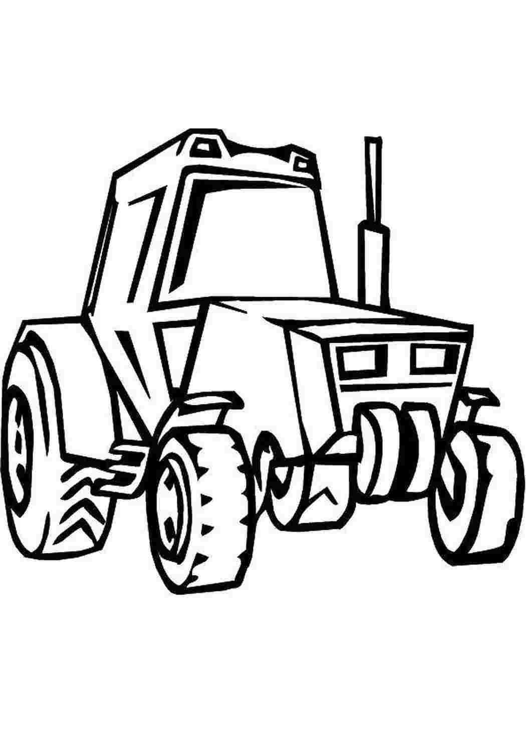 Раскраска Трактор