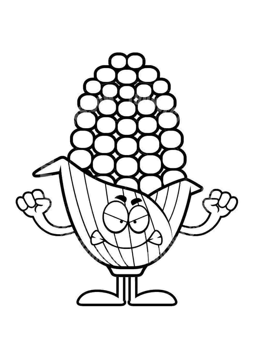 Раскраска Кукуруза