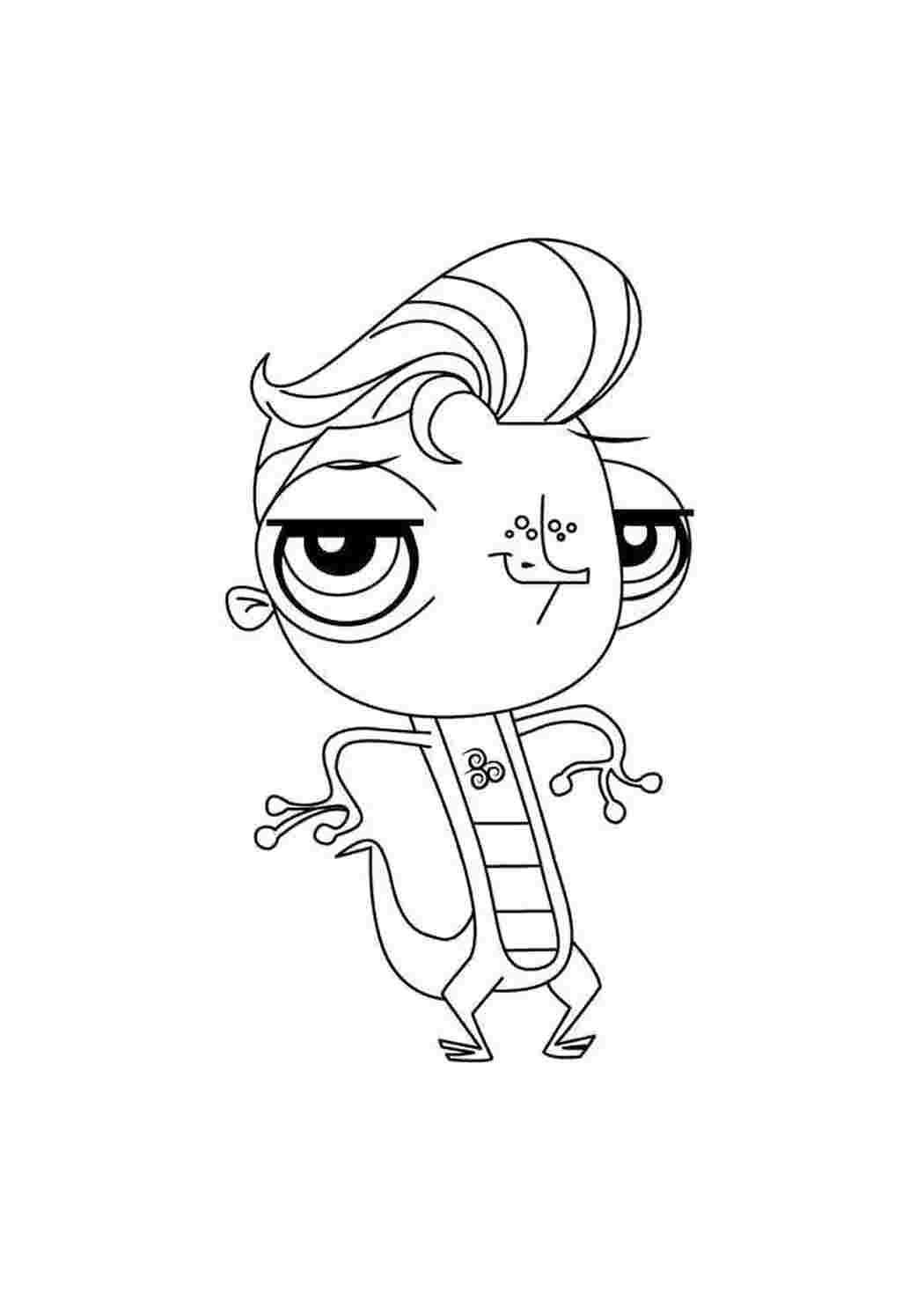 Раскраска Хамелеон