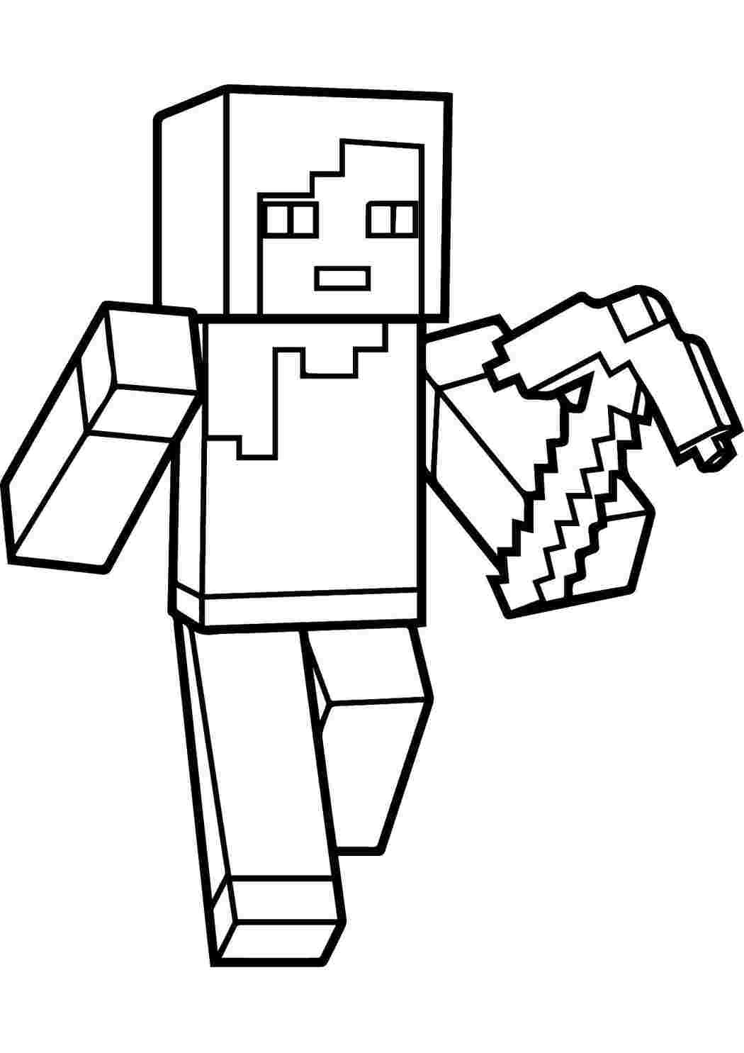 Раскраска Майнкрафт адский грифер