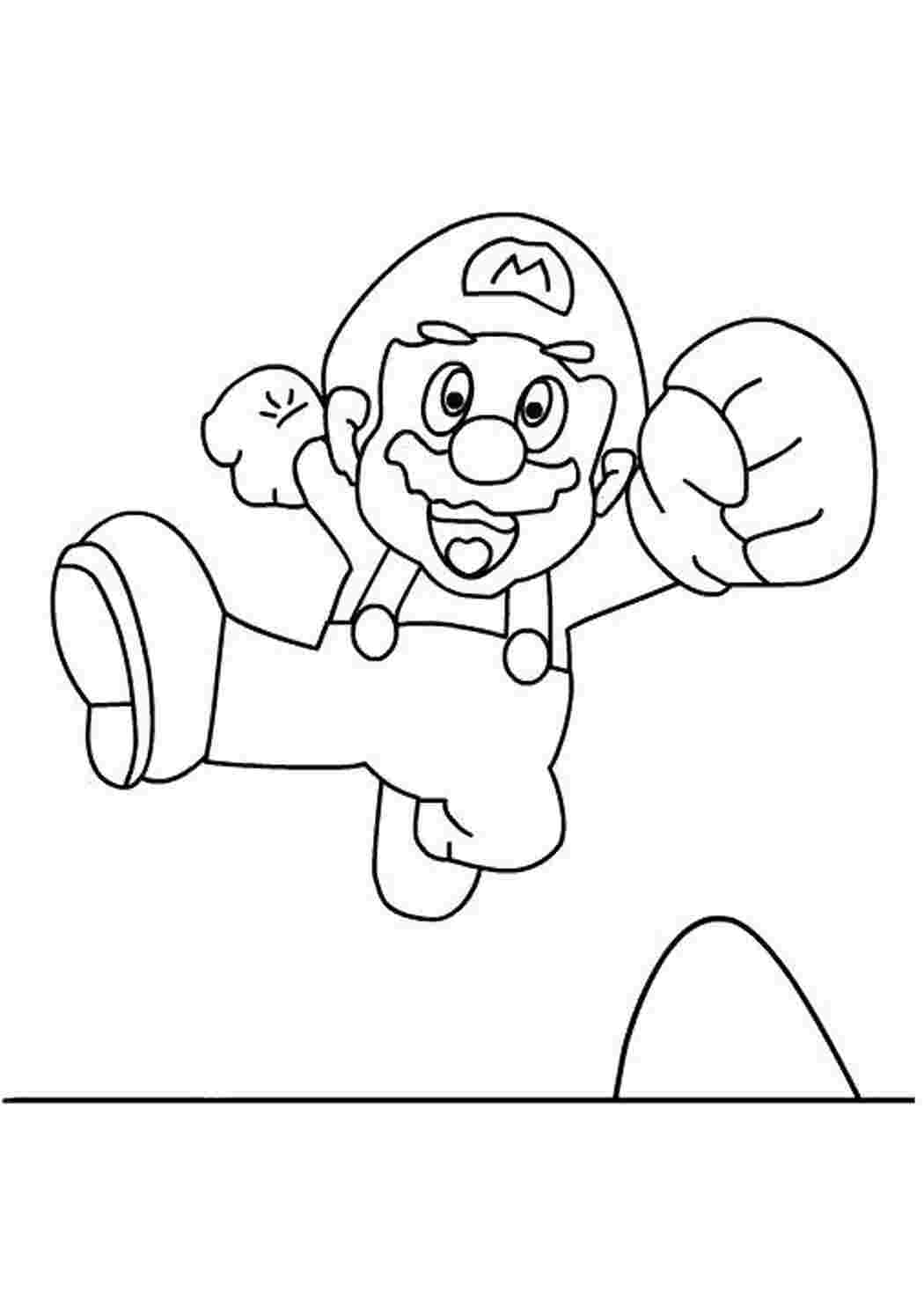 Раскраска Марио
