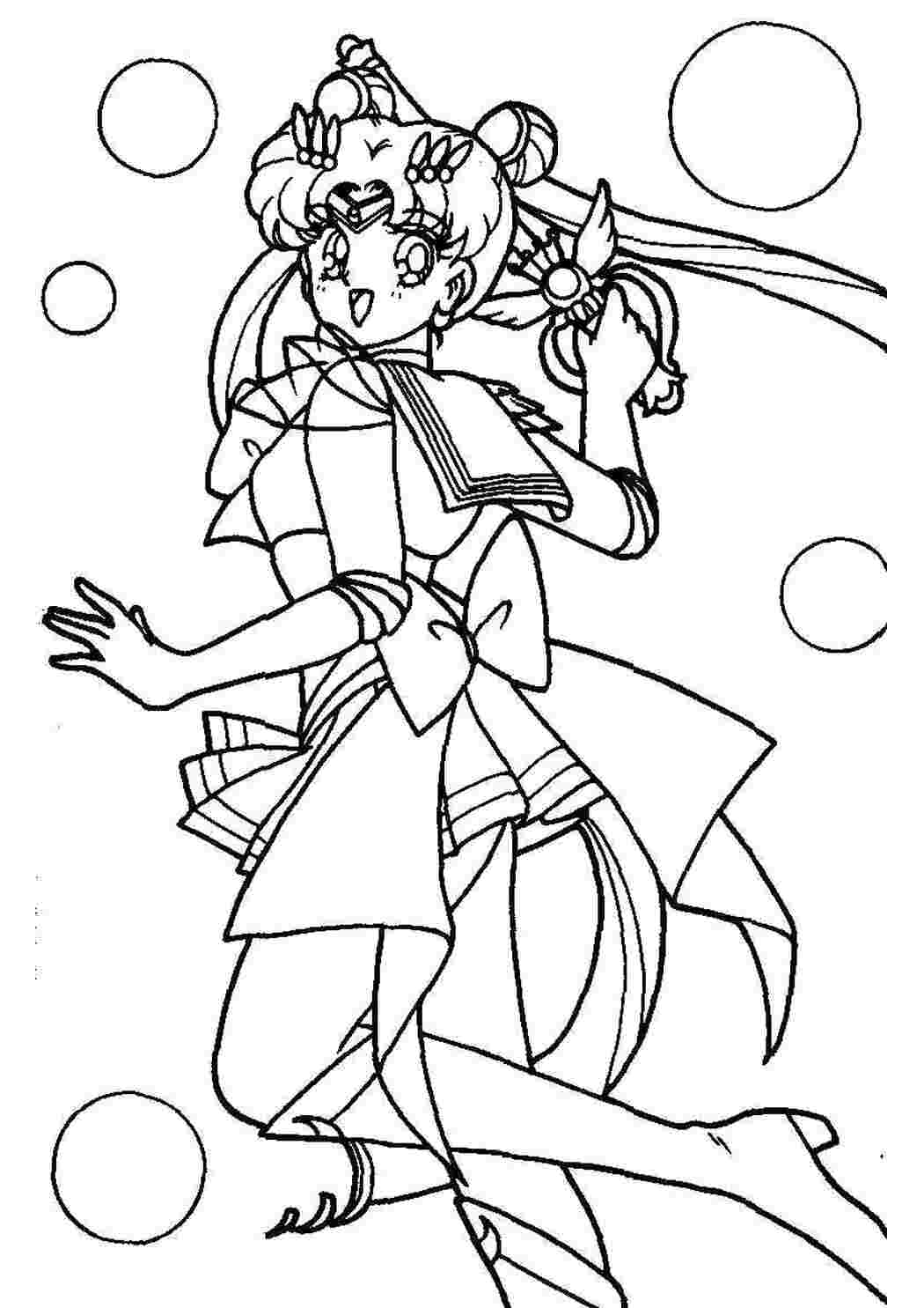 Раскраска Сейлормун 
