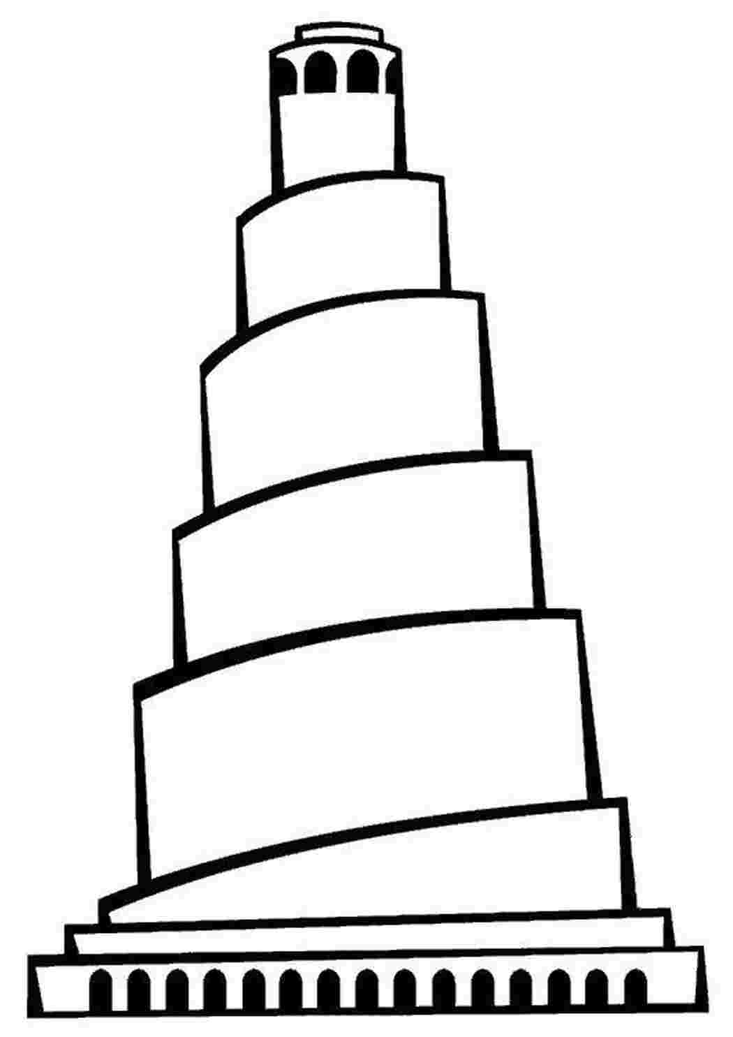 Раскраска Башня