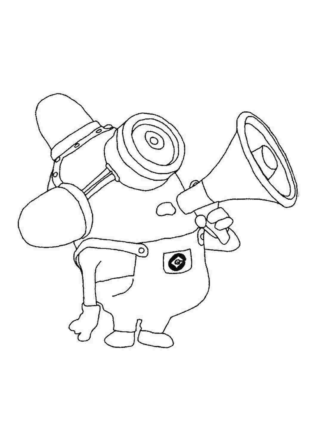 Раскраска Миньон