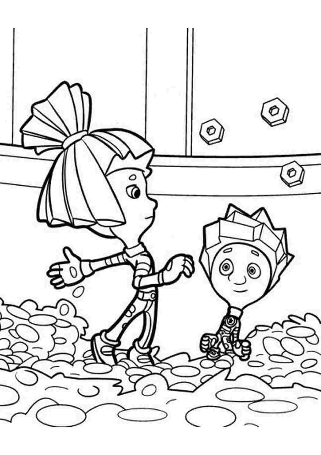 Раскраска Раскраски фиксики3