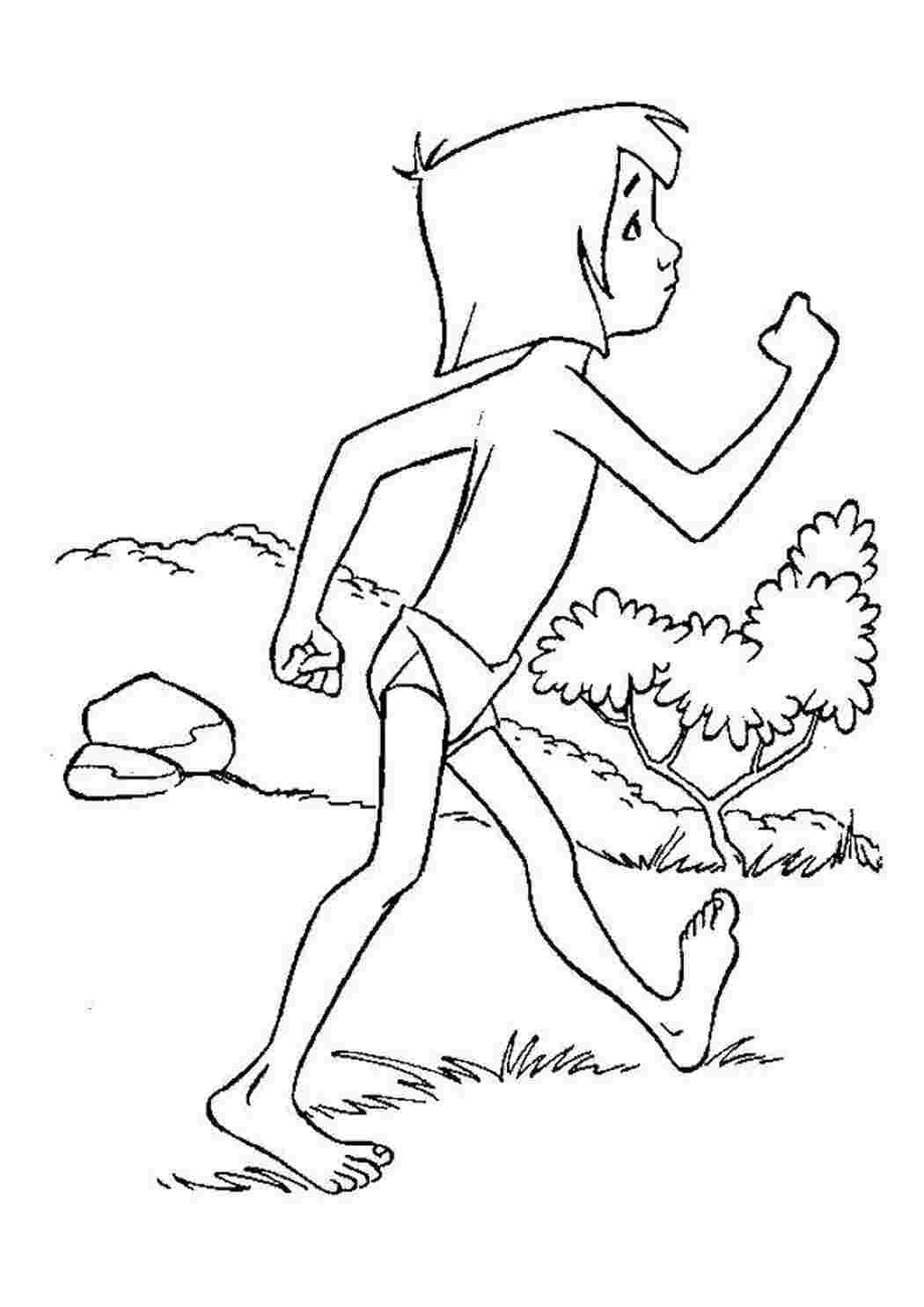 Раскраска Маугли