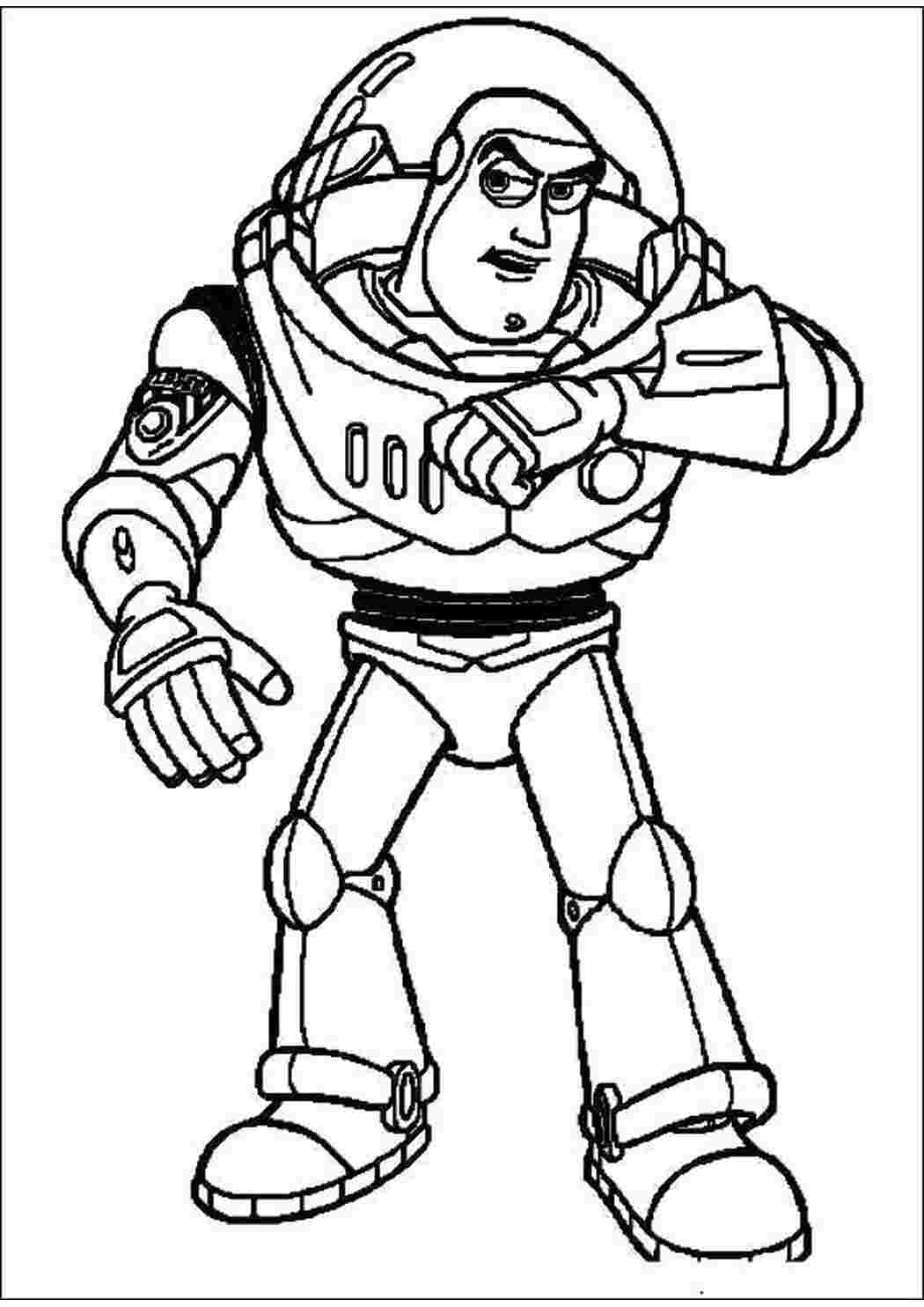 Раскраска Базз лайтер