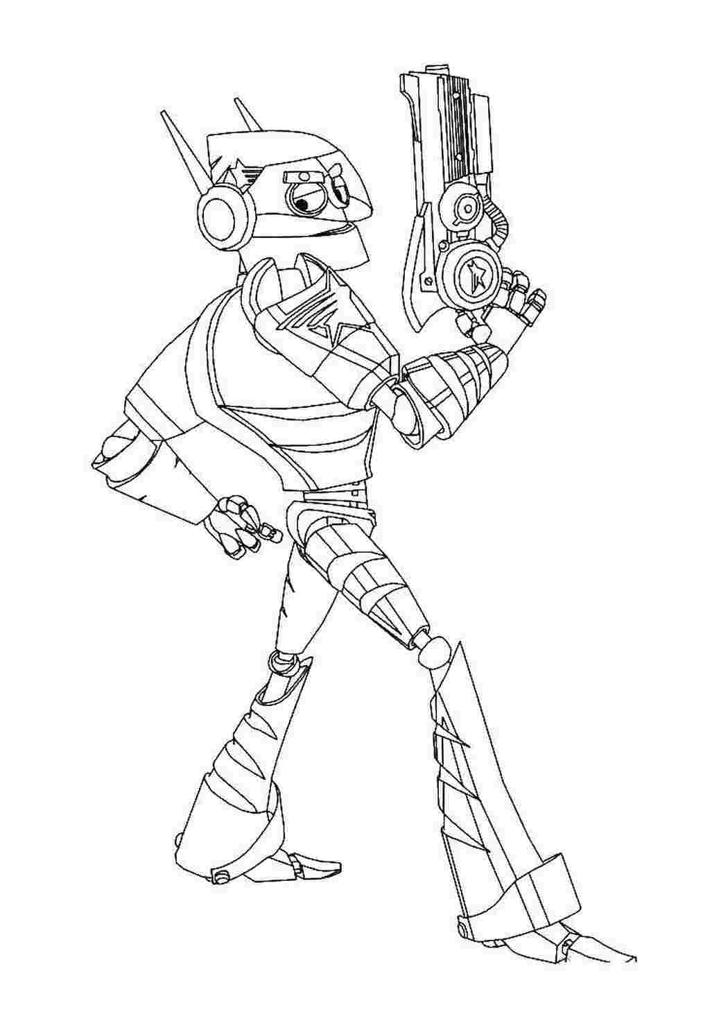 Раскраска Робот