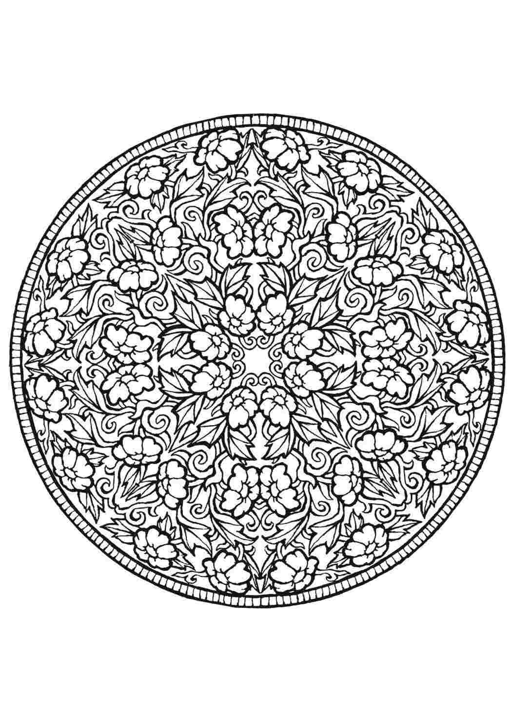 Раскраска узоры