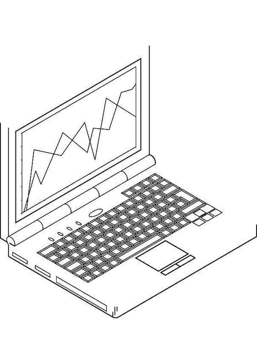 Раскраска Компьютер