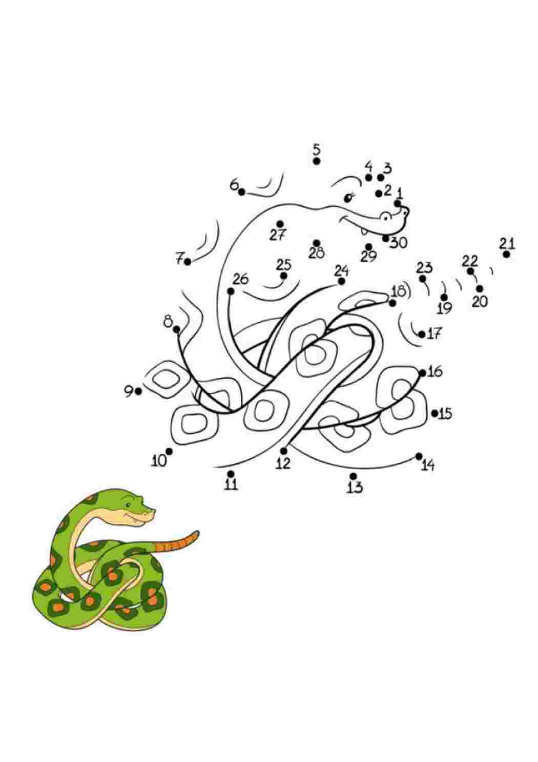 Змейка цифр. Рисование по цифрам змеи. Раскраска по цифрам змея. Математическая змейка для дошкольников. Задания по теме змеи.