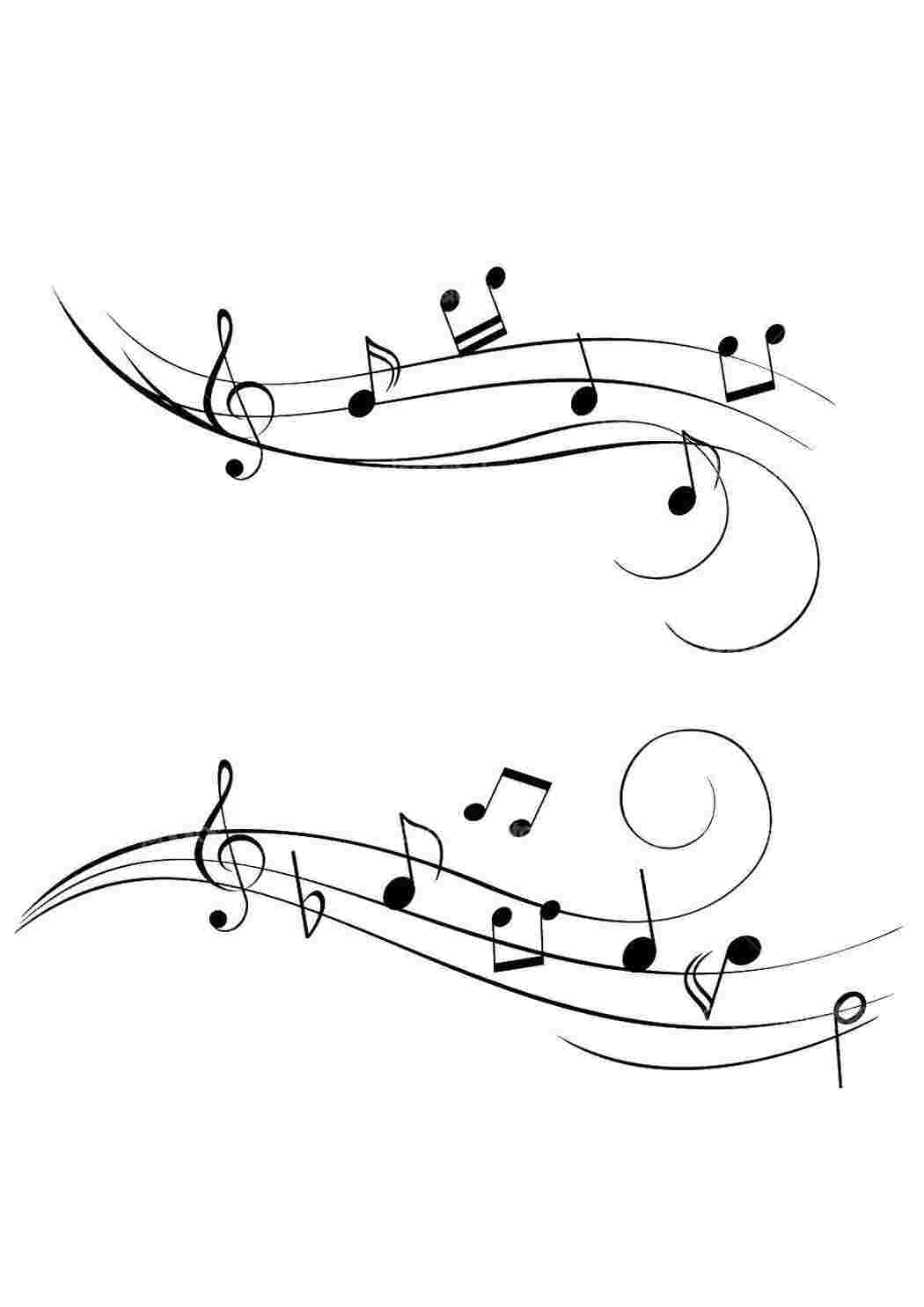 Раскраска Ноты