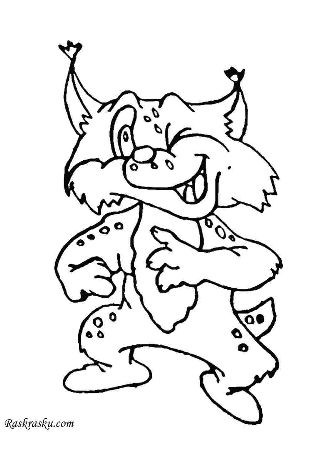 Раскраска Кот-разбойник