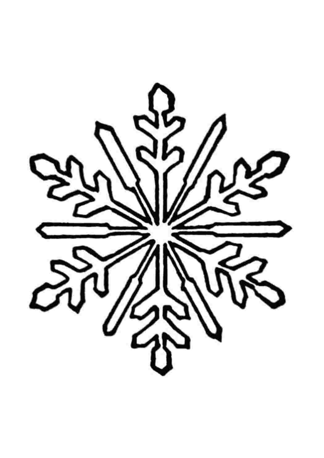 Раскраска Снежиночка