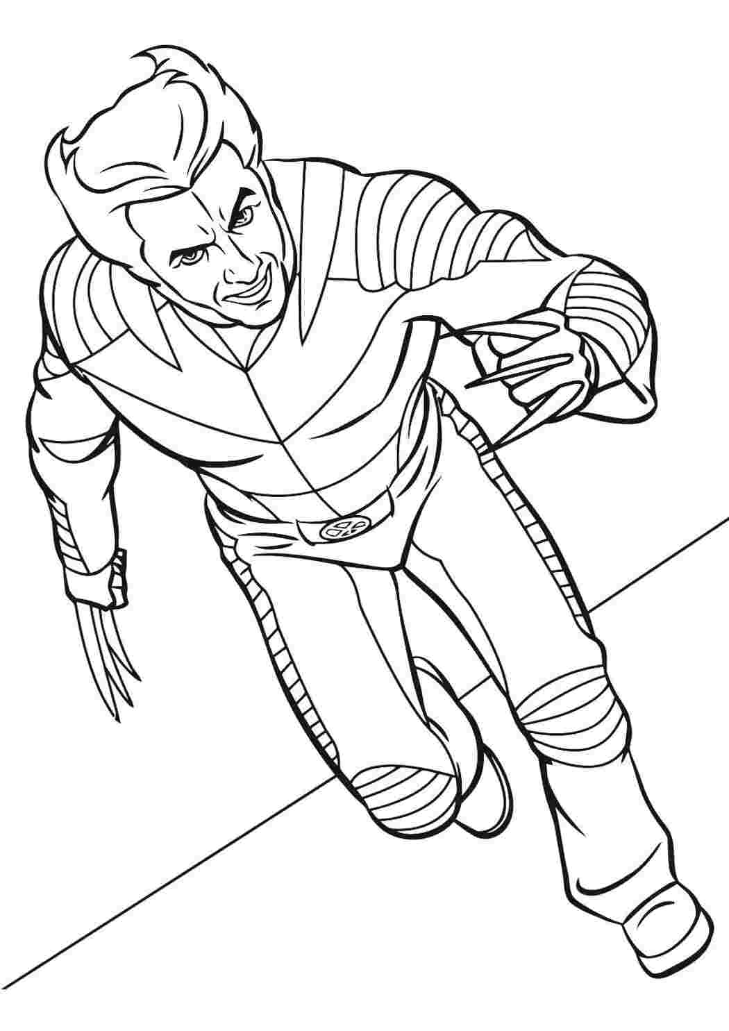 Раскраска Росомаха