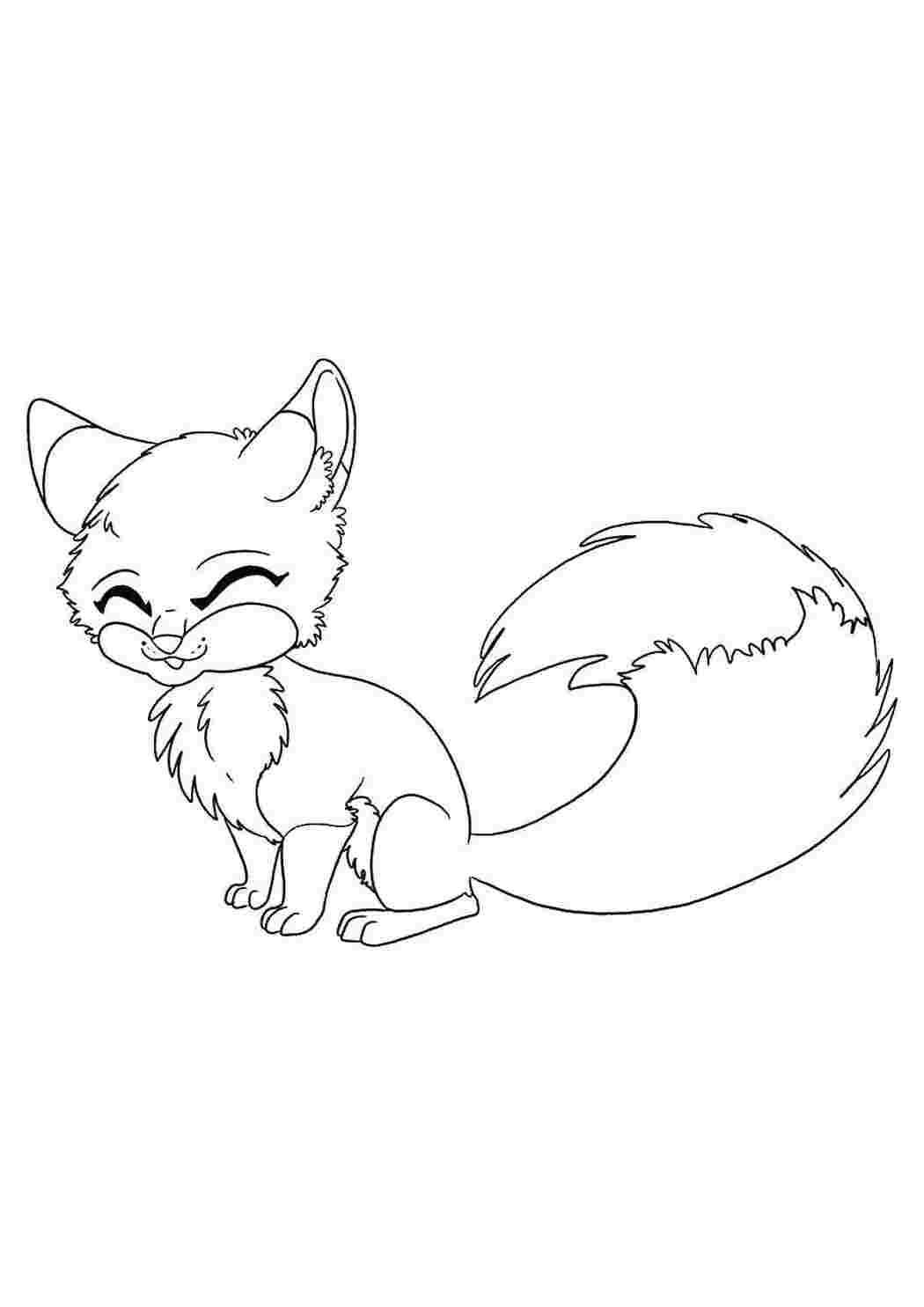 Раскраска Лисичка