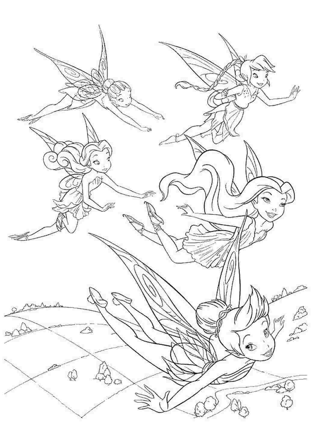 Раскраска Фея