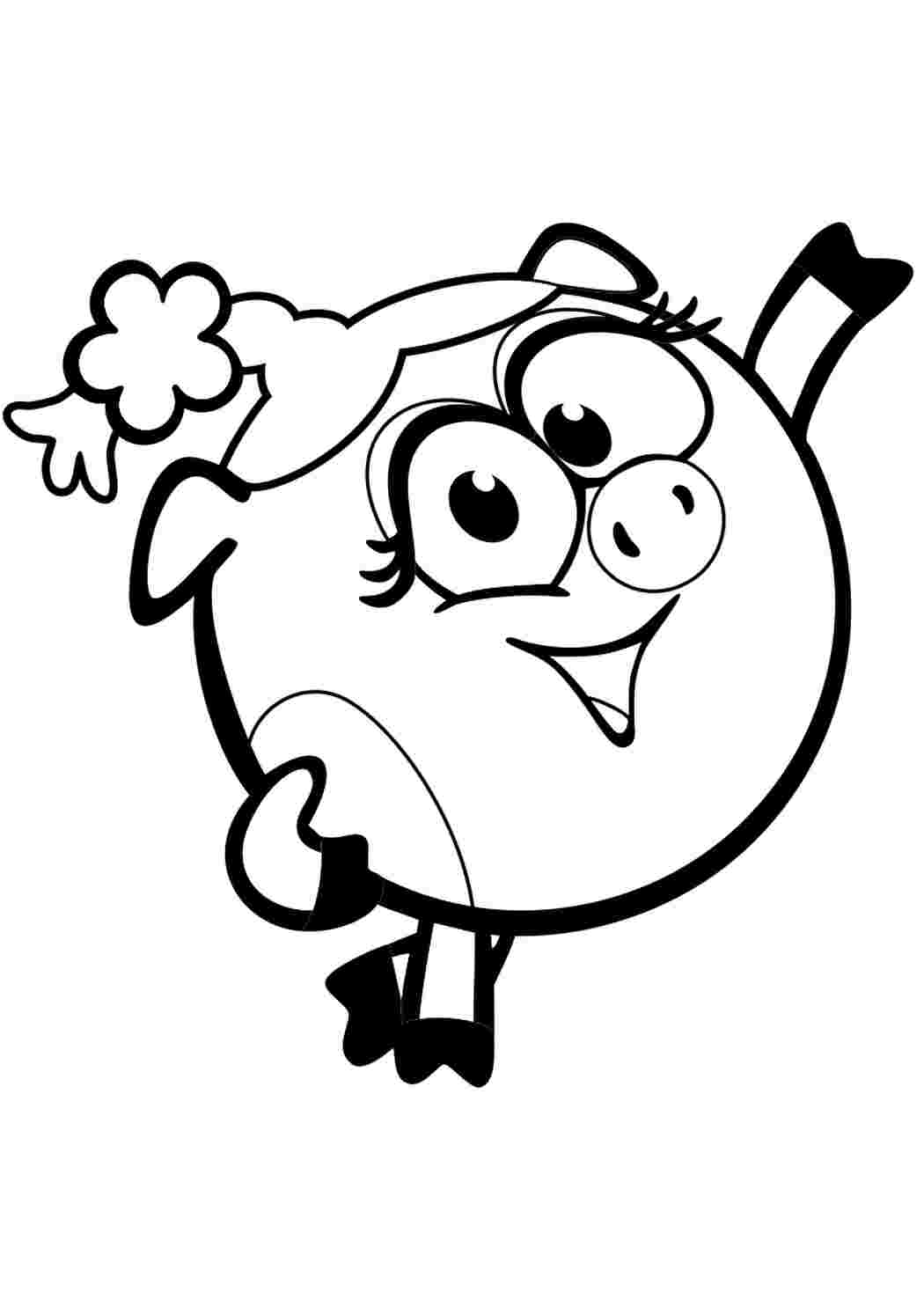 Раскраска Качественные раскраски всех героев из мультфильма про смешариков