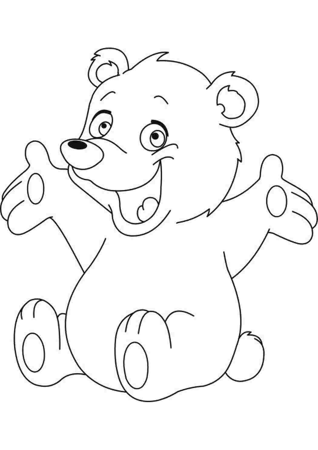 Раскраска Удивительный мишка