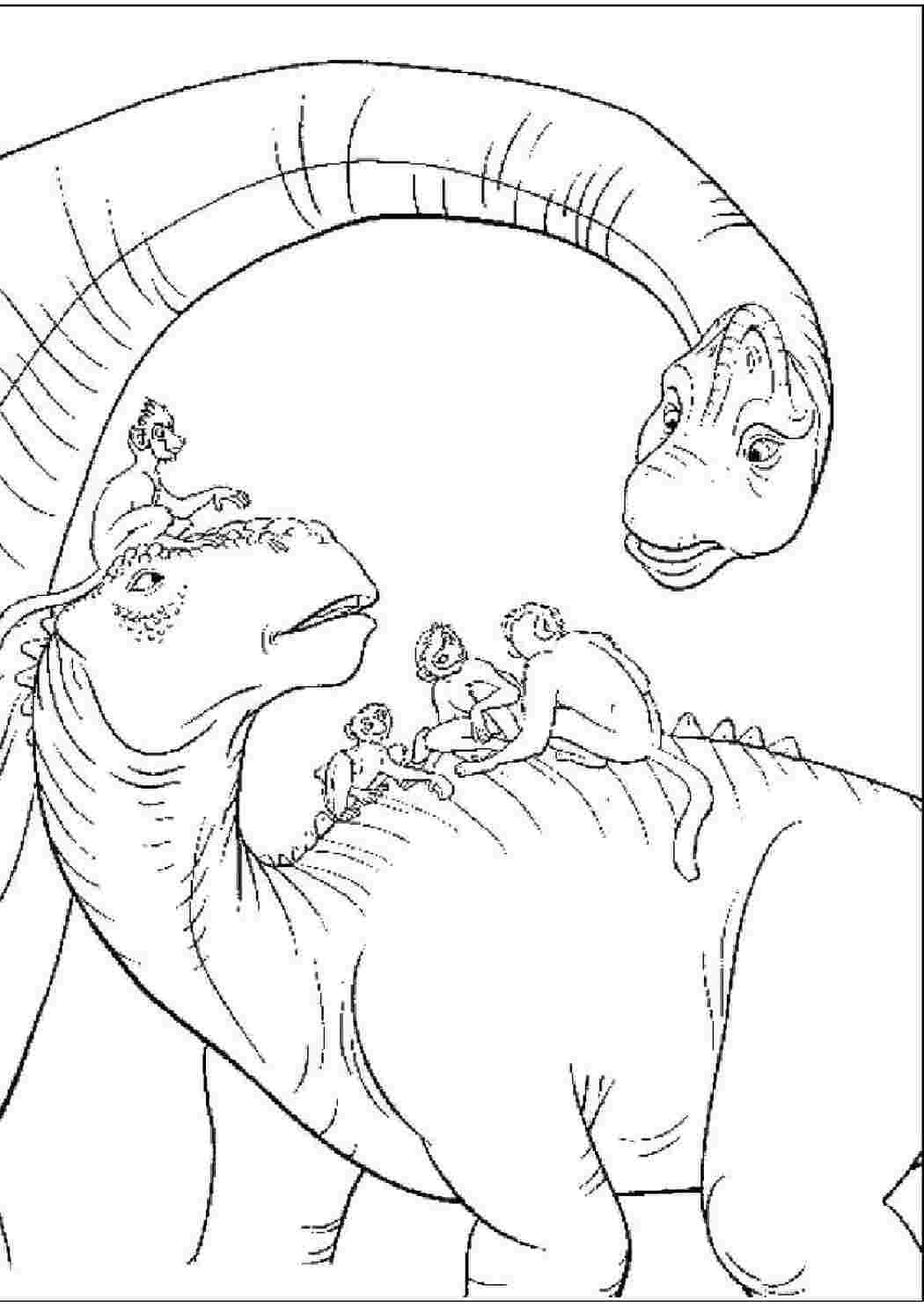 Раскраска Динозавры