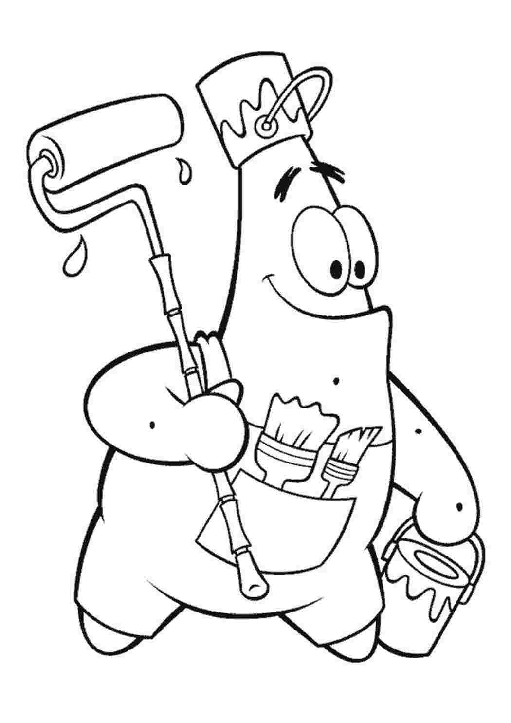 Раскраска Маляр