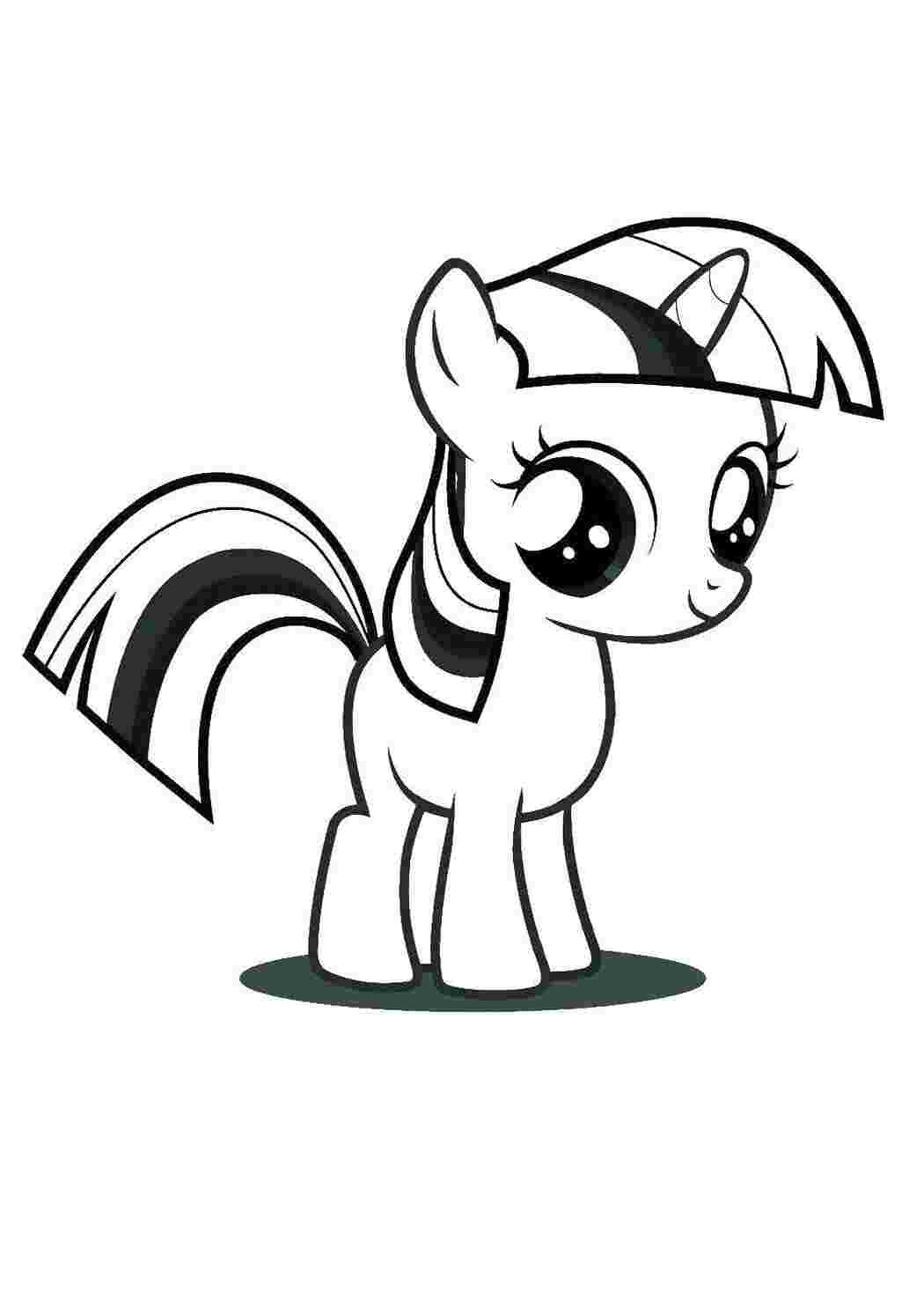 Раскраска Пони